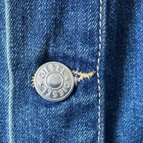 Diesel Cropped Denim Jacket, Size Small - Picture 3 of 6